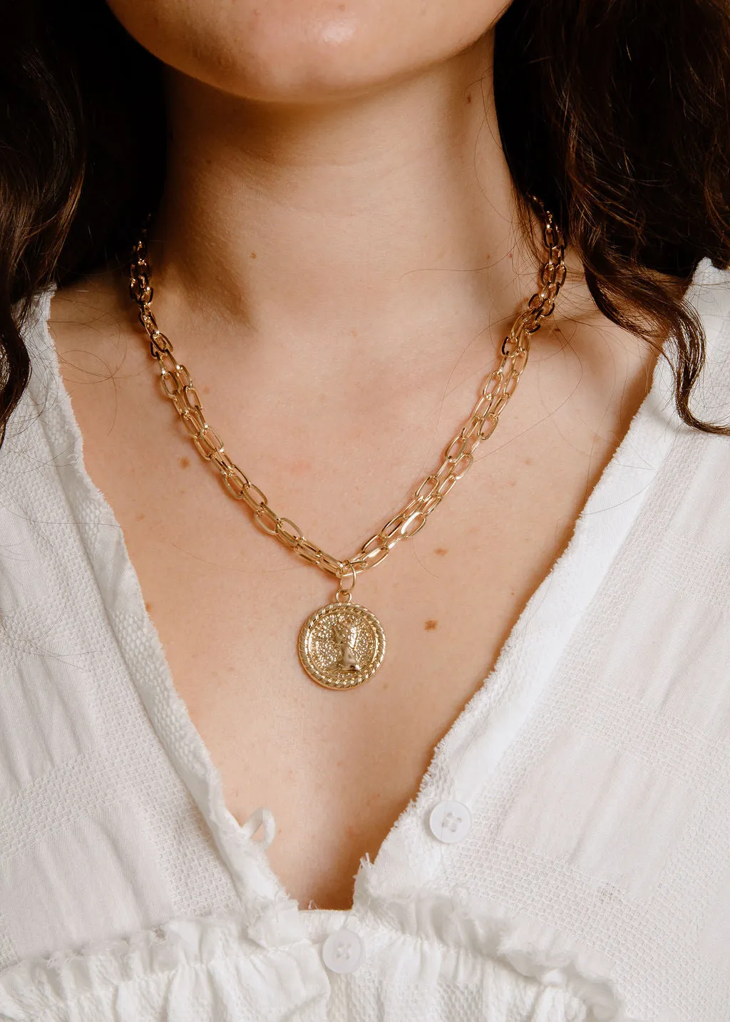 Kennedy Medallion Necklace