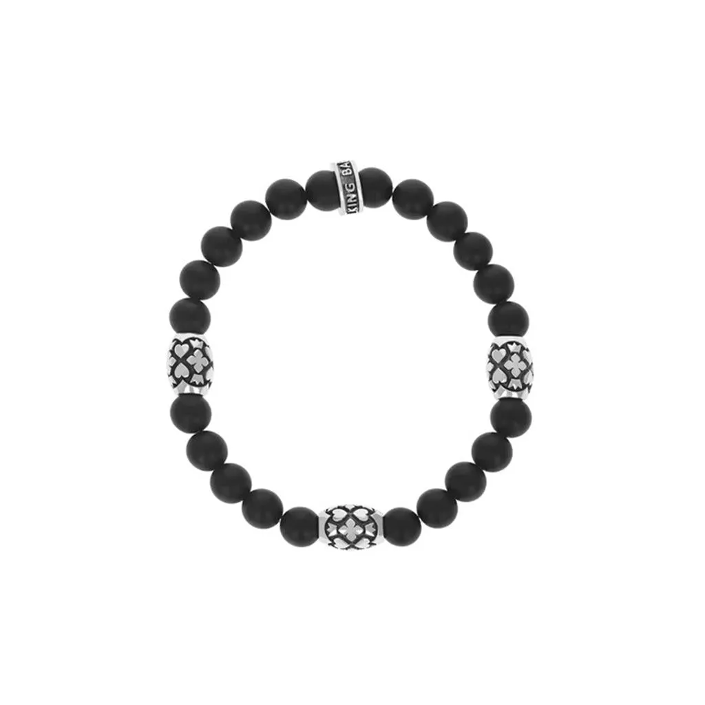 King Baby Onyx Beaded Bracelet