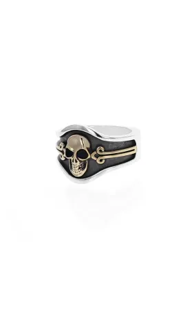 King Baby Skull Cigar Band Ring