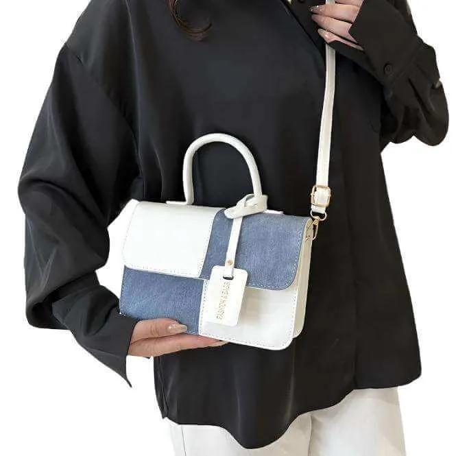 Ladies Fashion Stitch Texture Shoulder Messenger Bag