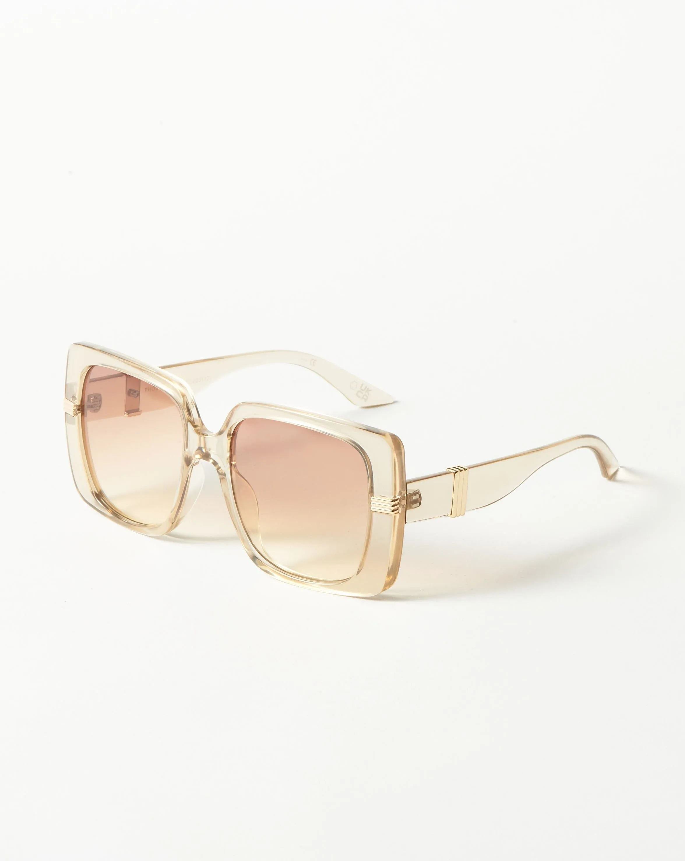 Le Specs Phoenix Ridge Oversized Square Sunglasses | Fawn