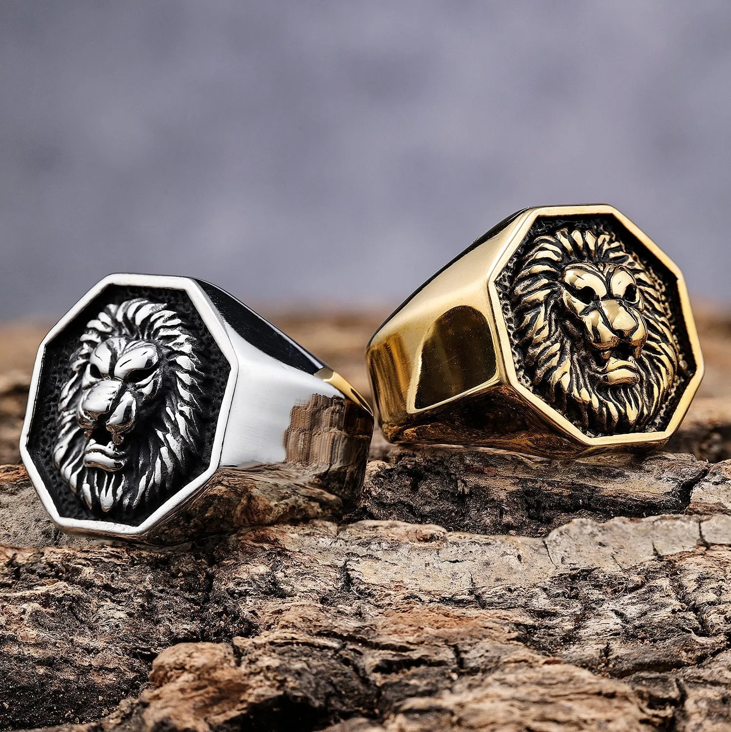 Lion Ring - Gold - R101