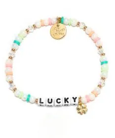 Little Words Project Lucky Bracelet with Clover Charm - Multi