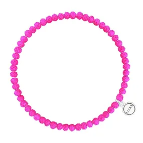 Lizas Knoxville 4mm Crystal Bracelet Magenta