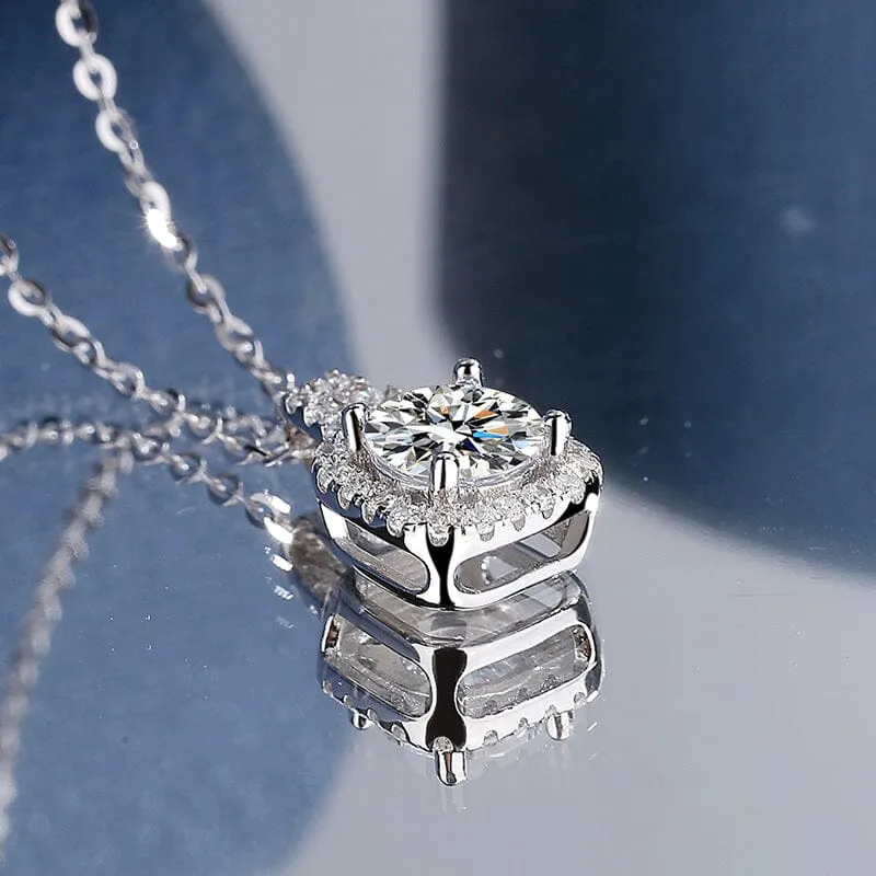 Luxury  Princess Diamond Necklace - 925 Sterling Silver