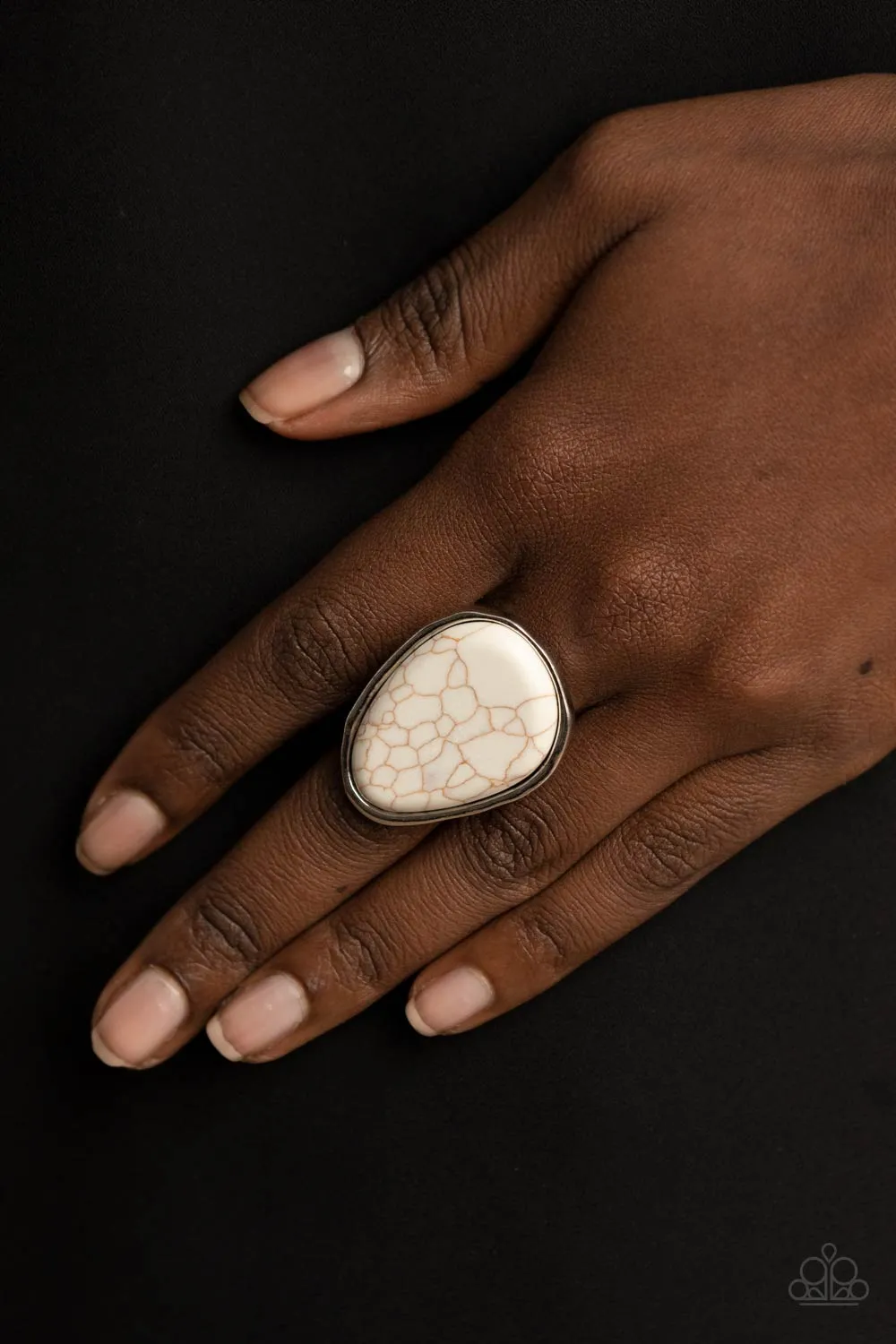 Marble Mecca - White Paparazzi Rings