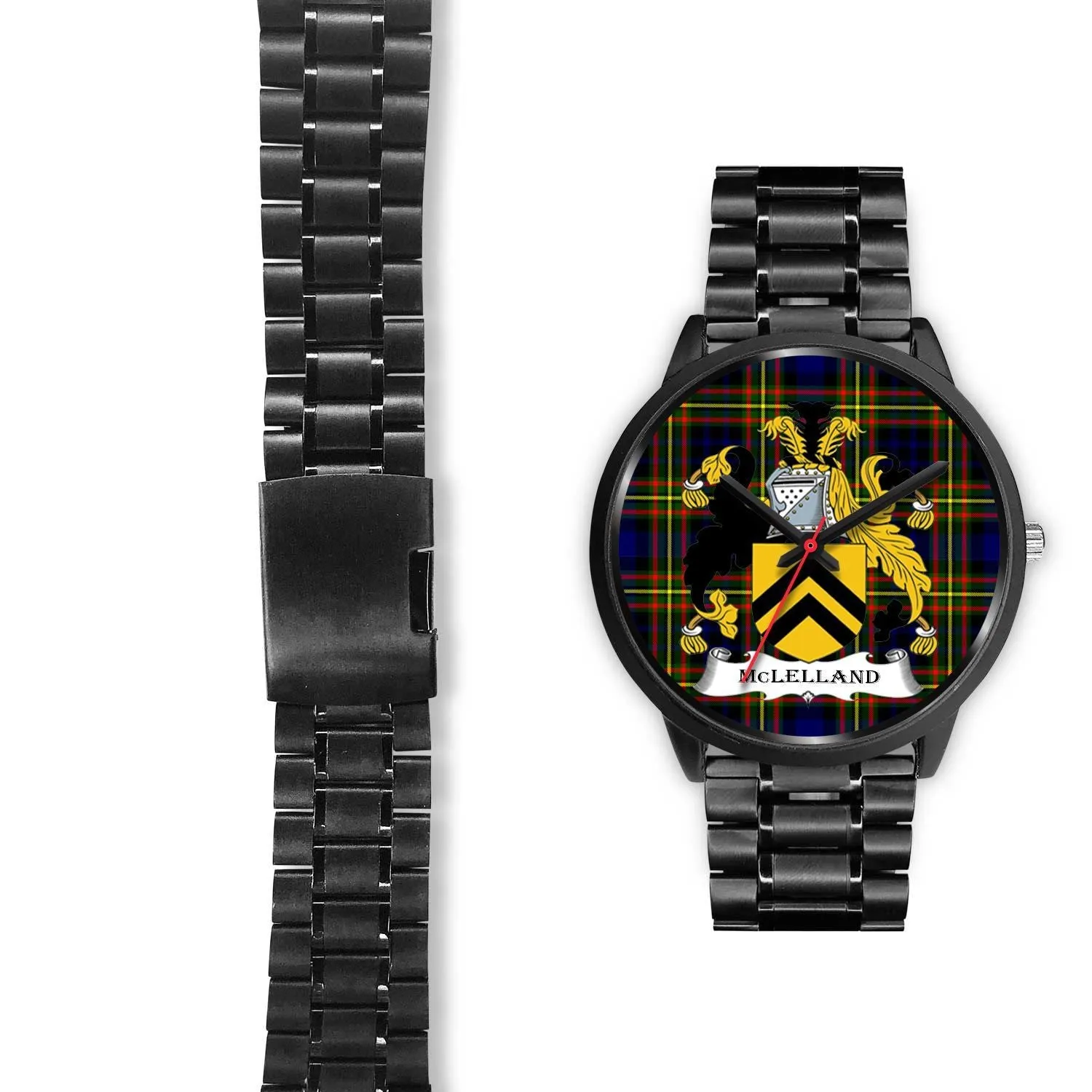 McLelland Clan Badge Tartan Black Watch