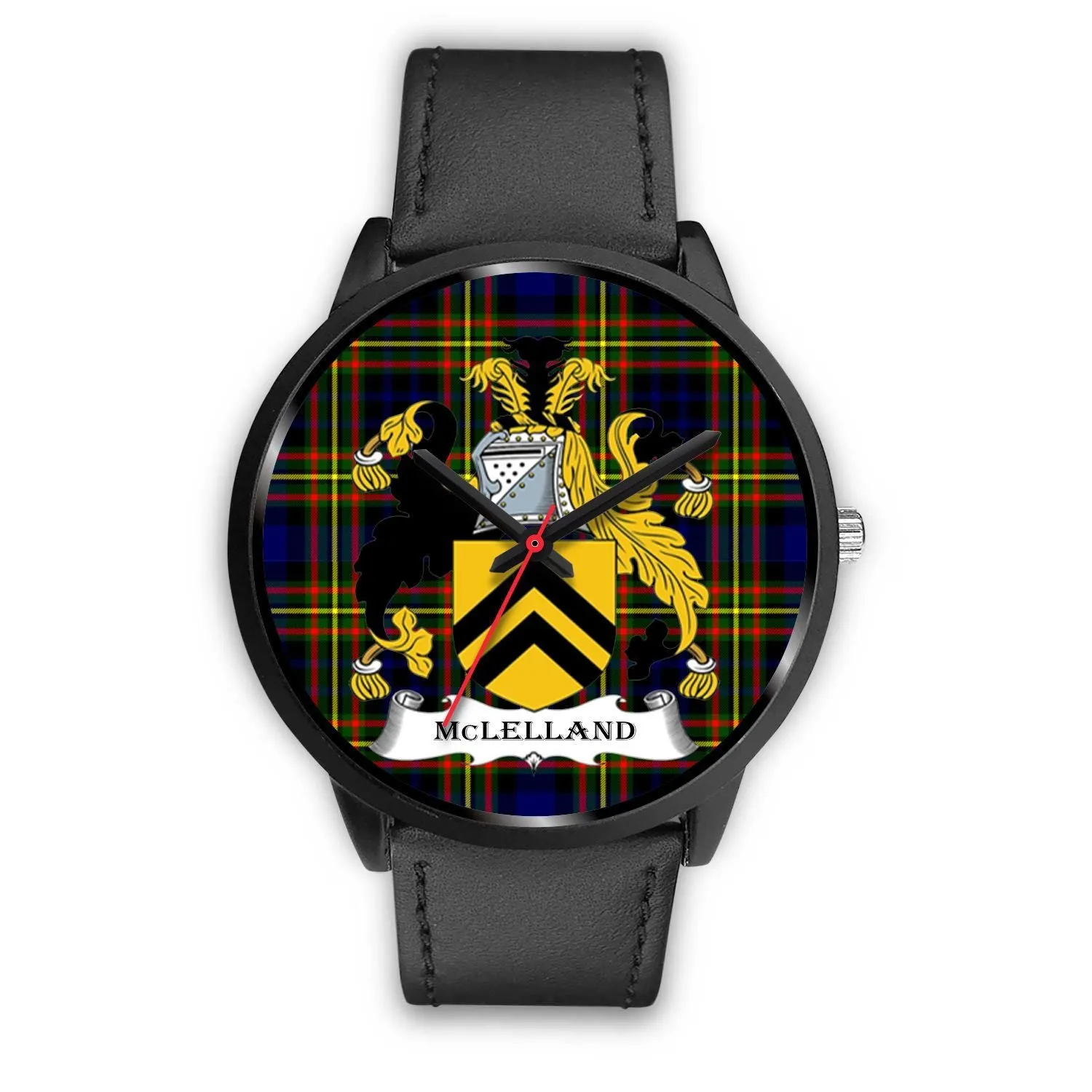 McLelland Clan Badge Tartan Black Watch