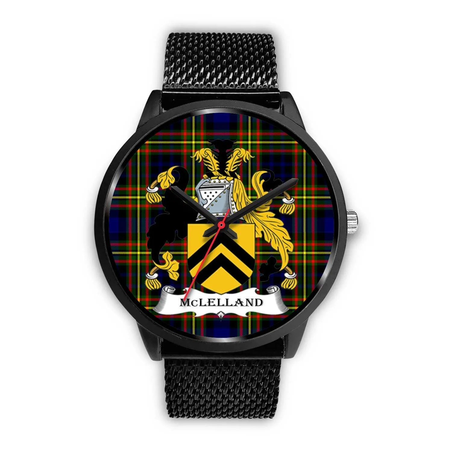 McLelland Clan Badge Tartan Black Watch