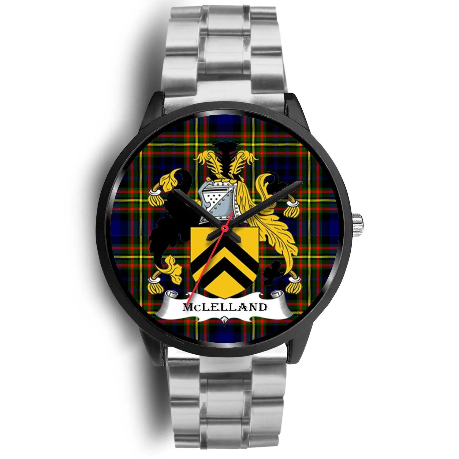 McLelland Clan Badge Tartan Black Watch