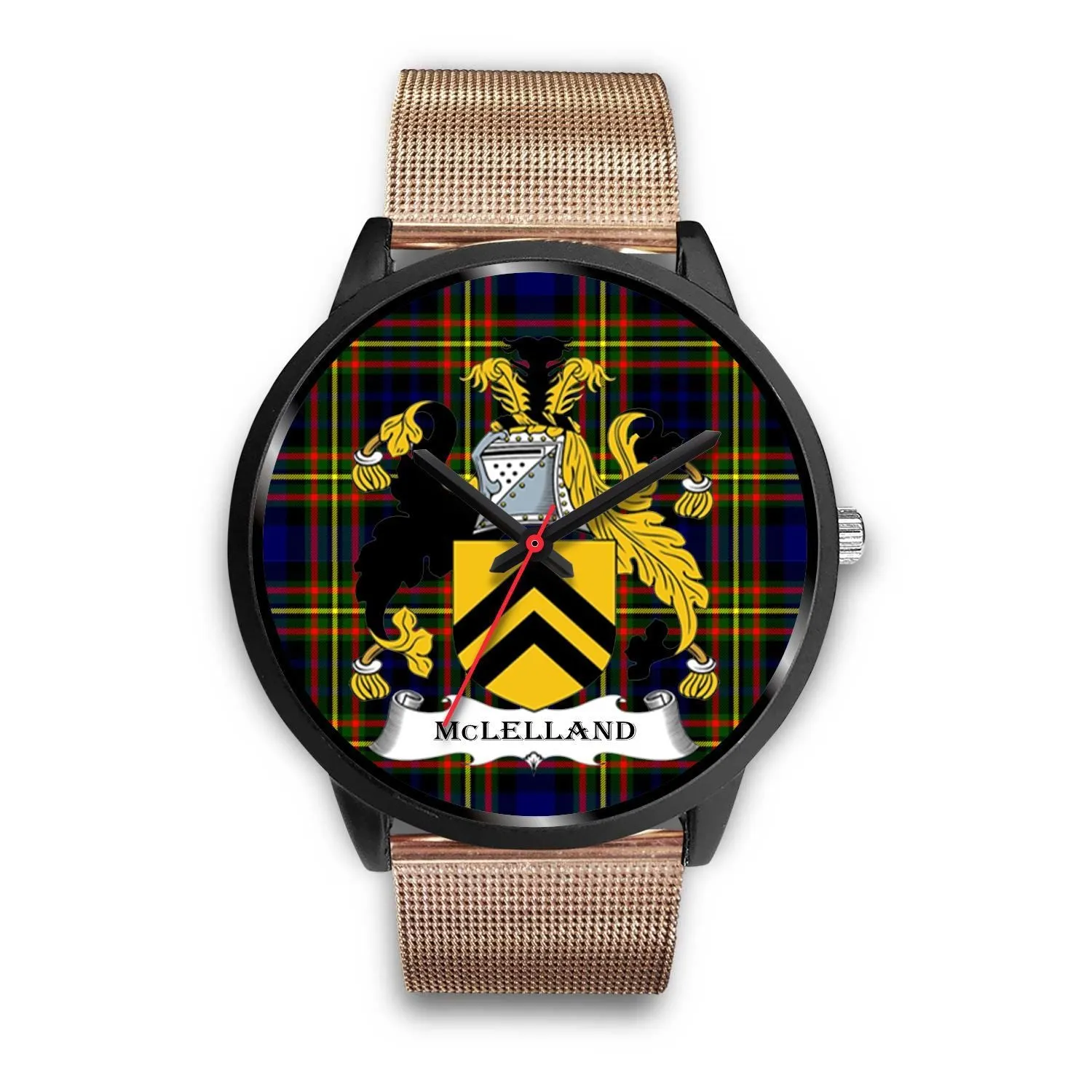 McLelland Clan Badge Tartan Black Watch