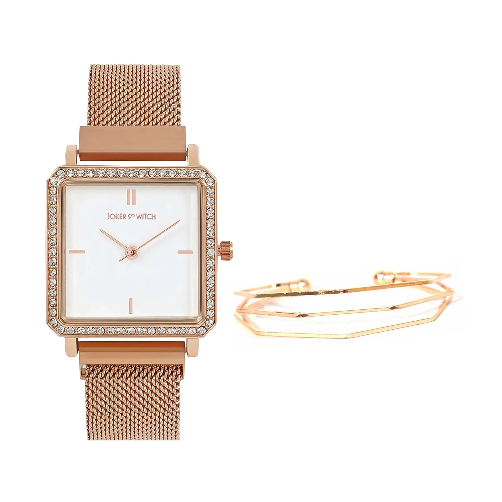 Mira Rosegold Watch Bracelet Stack