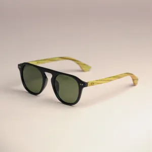 Monarch Redd Ricky Wooden Temple Sunglasses For Men