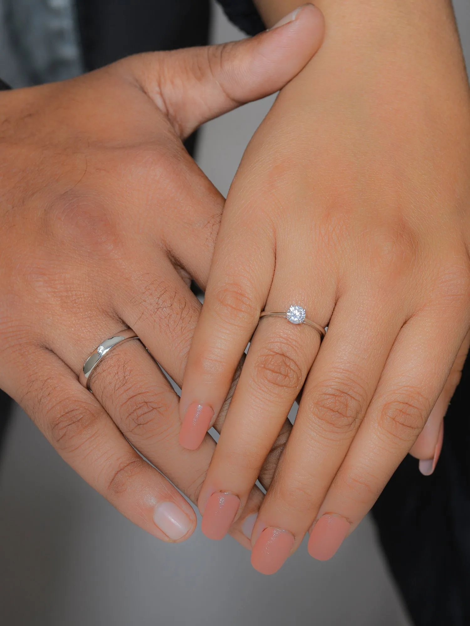 Ornate Adjustable Silver Rings For Couple