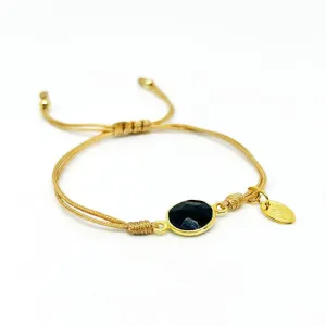 Oval Black Amethyst Bracelet