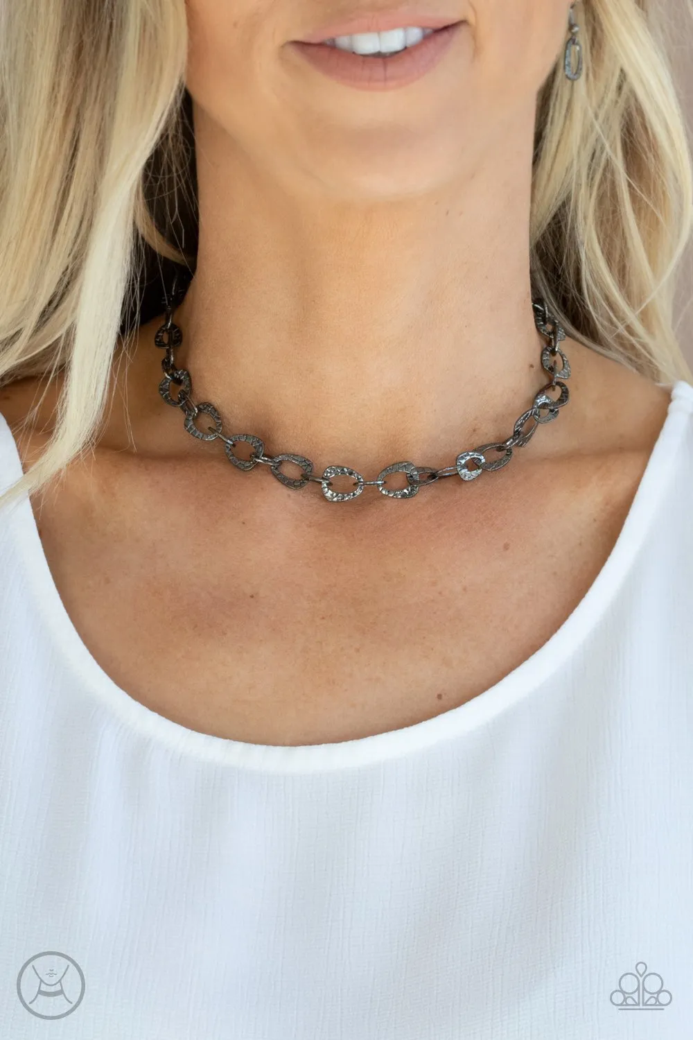 Paparazzi Urban Safari - Black Choker Necklace