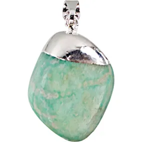 Pendant, Amazonite Tumbled