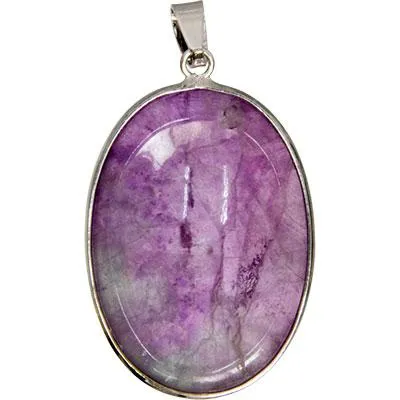 Pendant, Worry Stone-Rainbow F