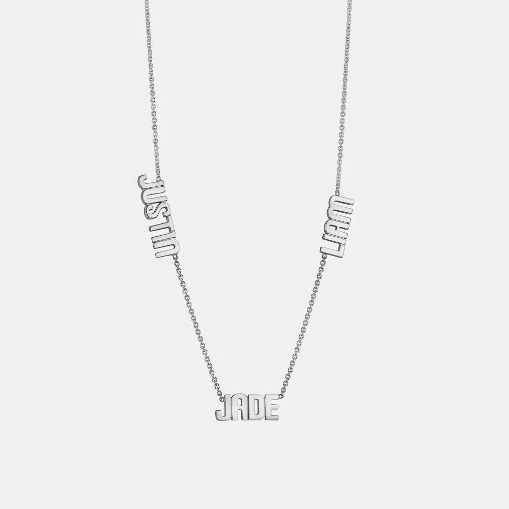 Personalized 3 Name Necklace