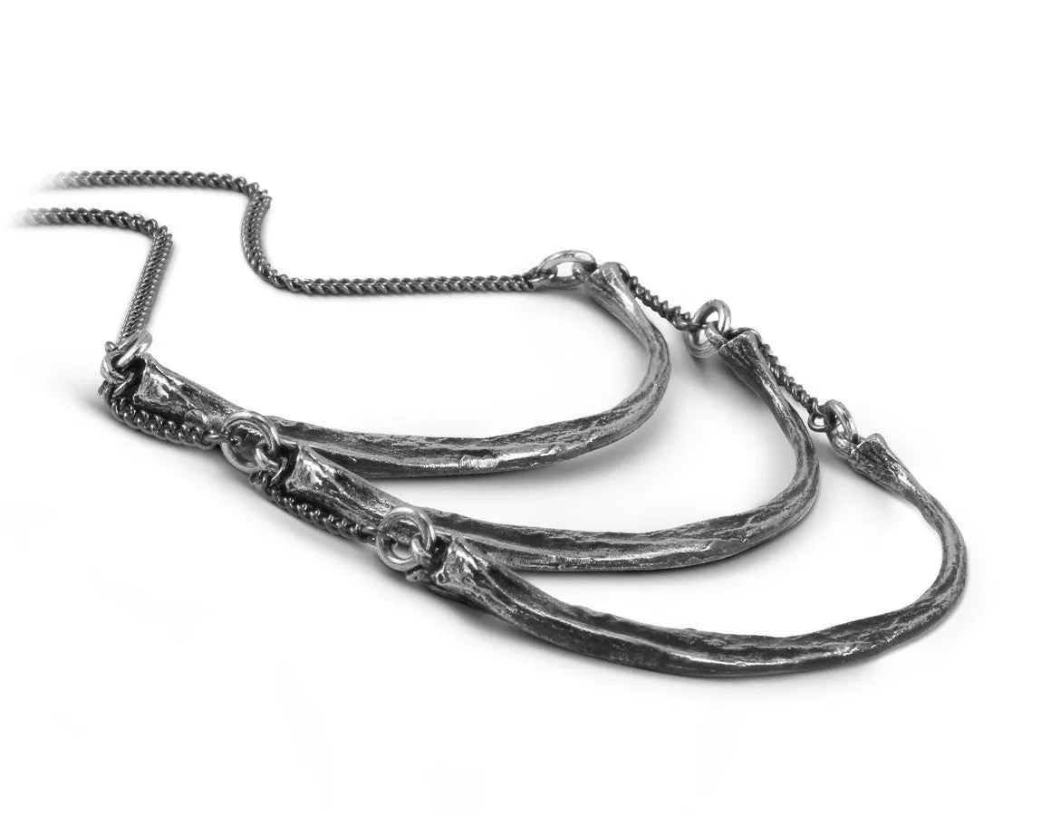 Python Rib Breastplate - Silver