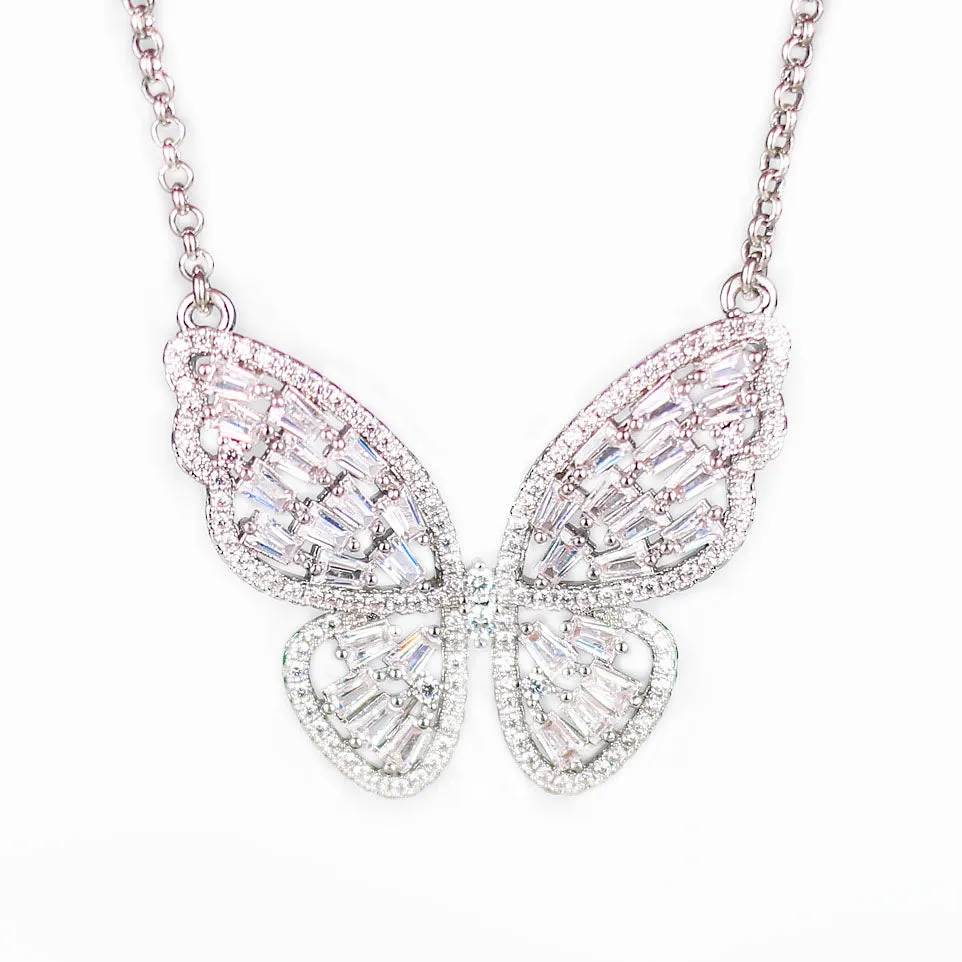 Queen Butterfly Diamond Choker Necklace