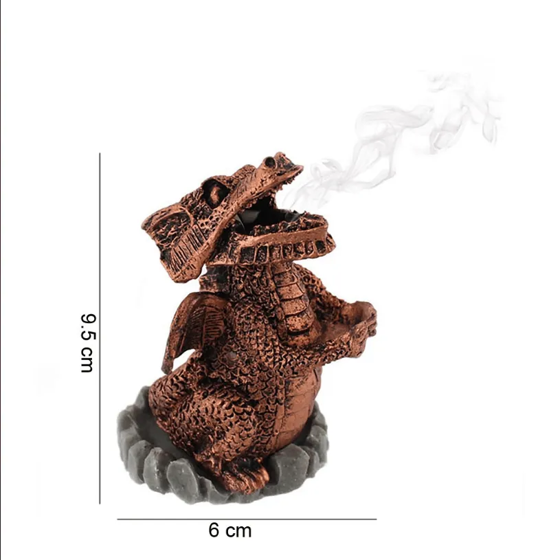 Red Dragon Incense Cone Holder