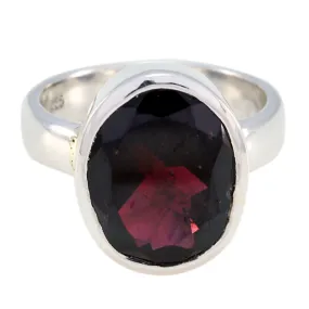 Riyo Delicate Stone Garnet 925 Sterling Silver Ring Best Jewelry