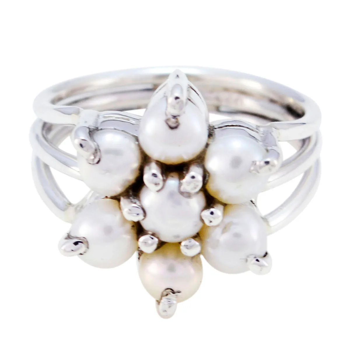 Riyo Engaging Gemstone Pearl Sterling Silver Ring Replica Jewelry