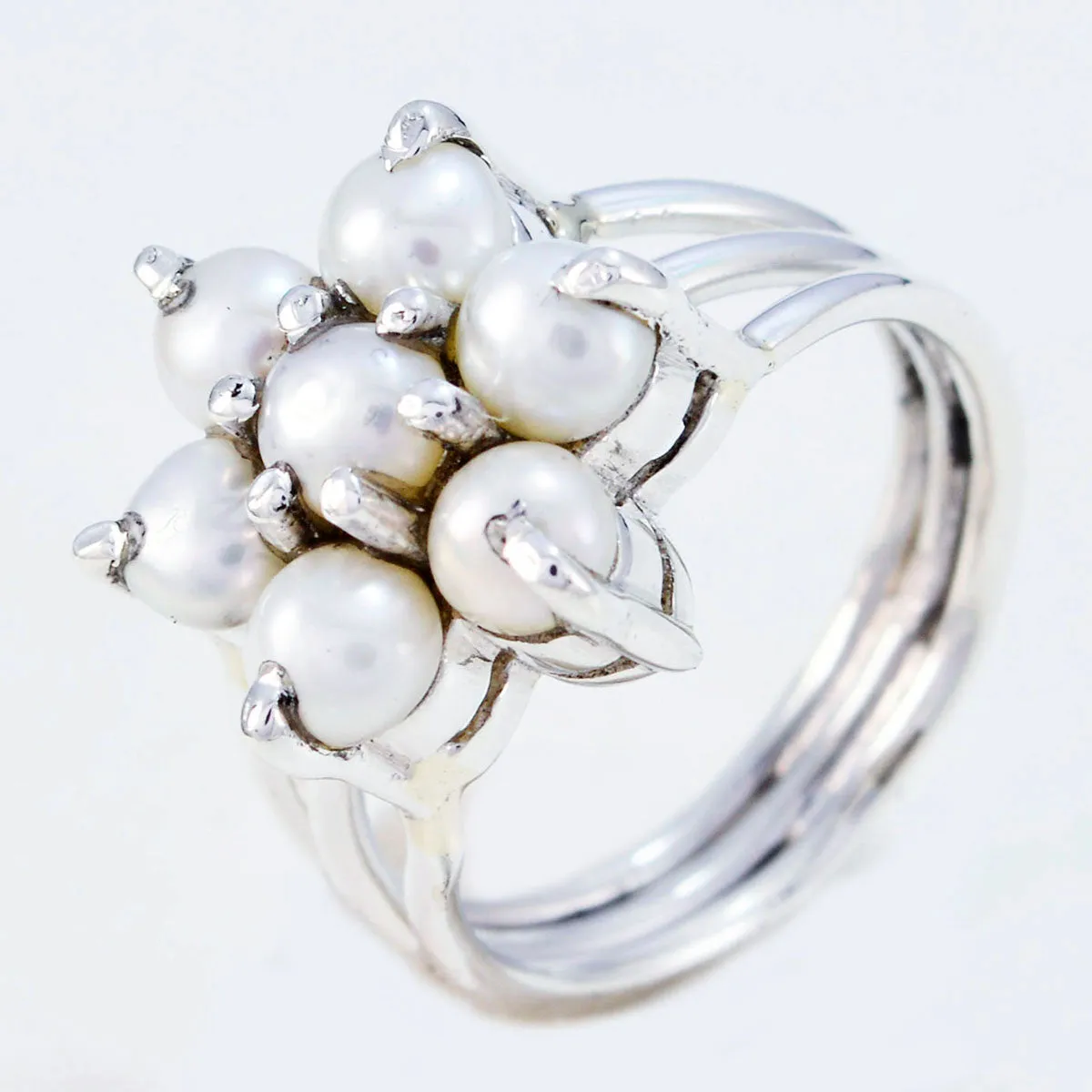 Riyo Engaging Gemstone Pearl Sterling Silver Ring Replica Jewelry