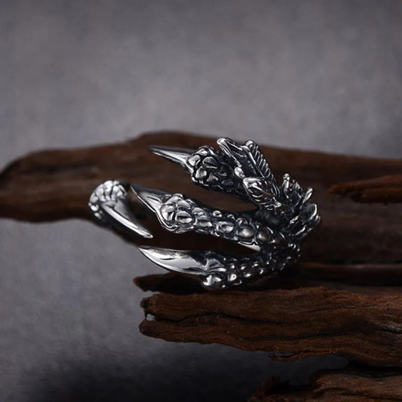 Scaly Dragon Claw Ring