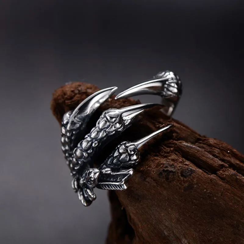 Scaly Dragon Claw Ring