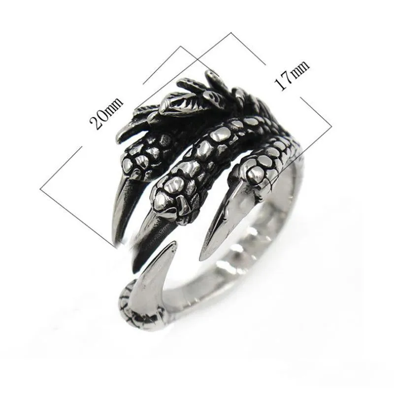 Scaly Dragon Claw Ring