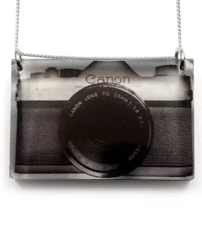 Side Camera Pendant Necklace