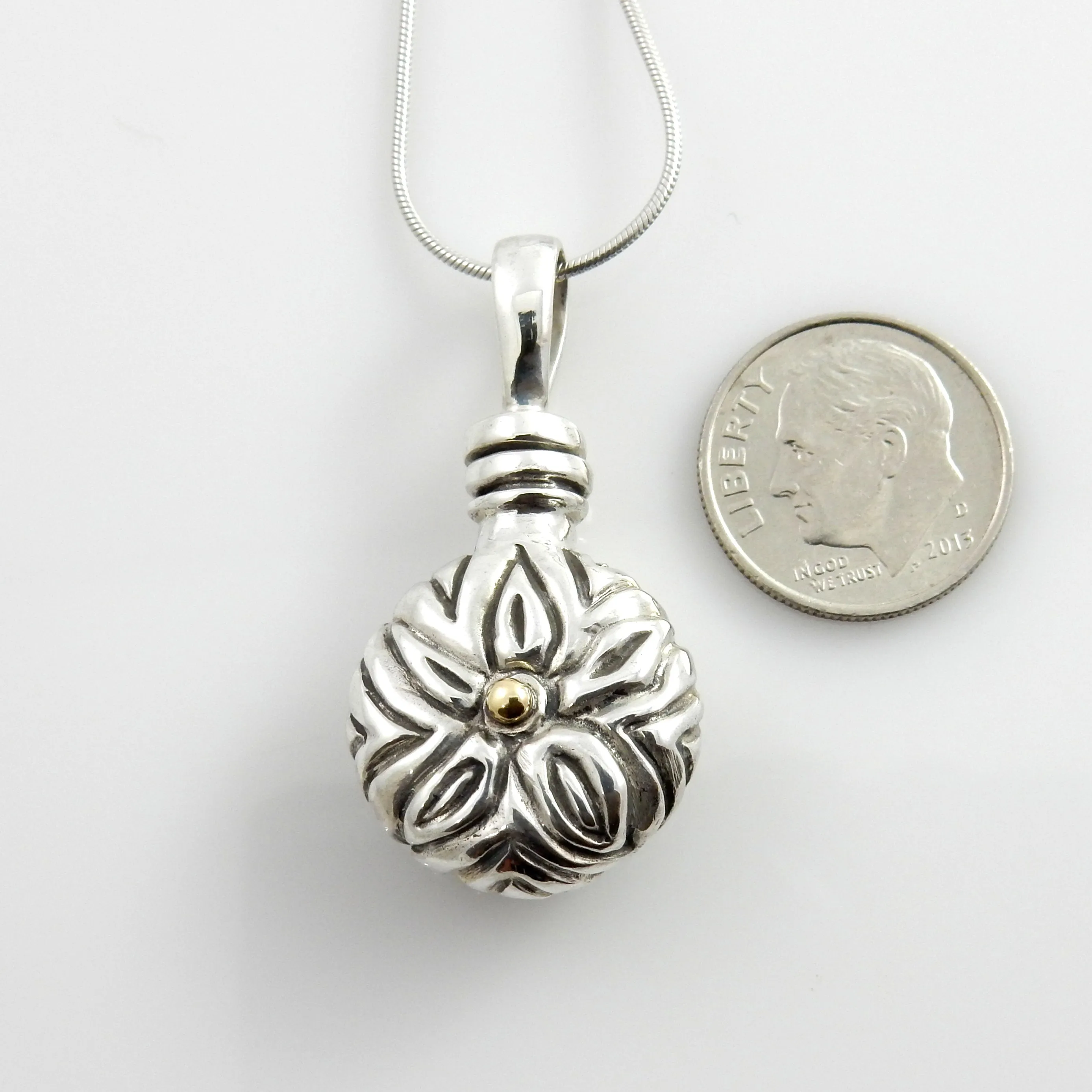 Silver Handcrafted Urn Pendant