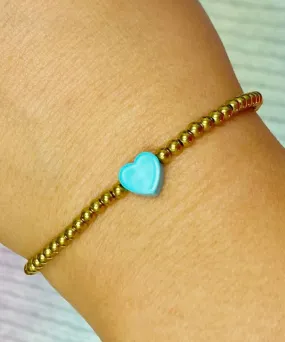 So Very Loved Heart Bracelet - Blue