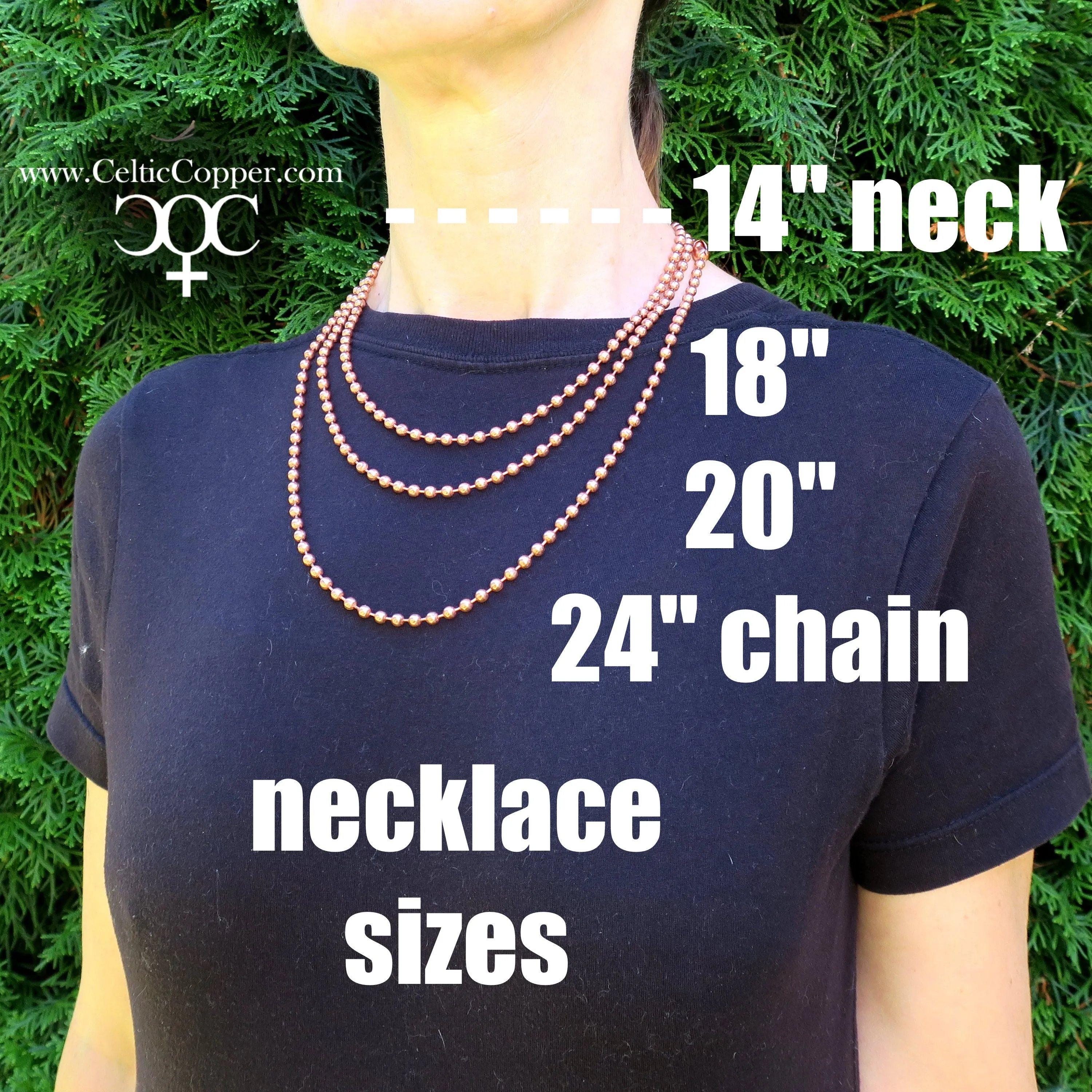 Solid Copper Necklace Chain Medium 5mm Cuban Curb Chain Necklace NC72 Pure Copper Curb Curb Chain Necklace 24 Inch Chain