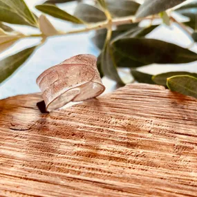 Sterling Silver Ring - Double Wrapped Olive Leaf