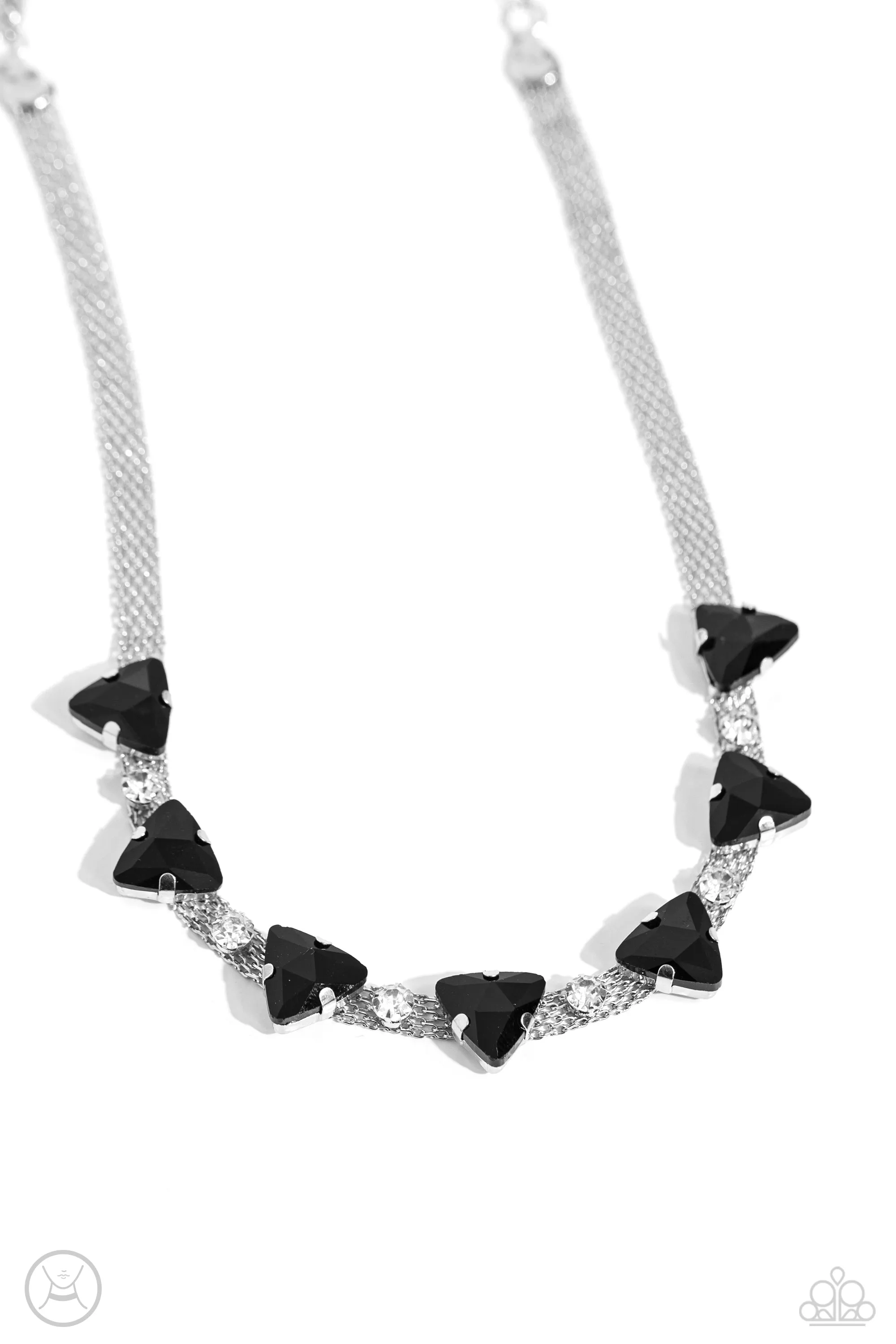 Strands of Sass Black-Necklace