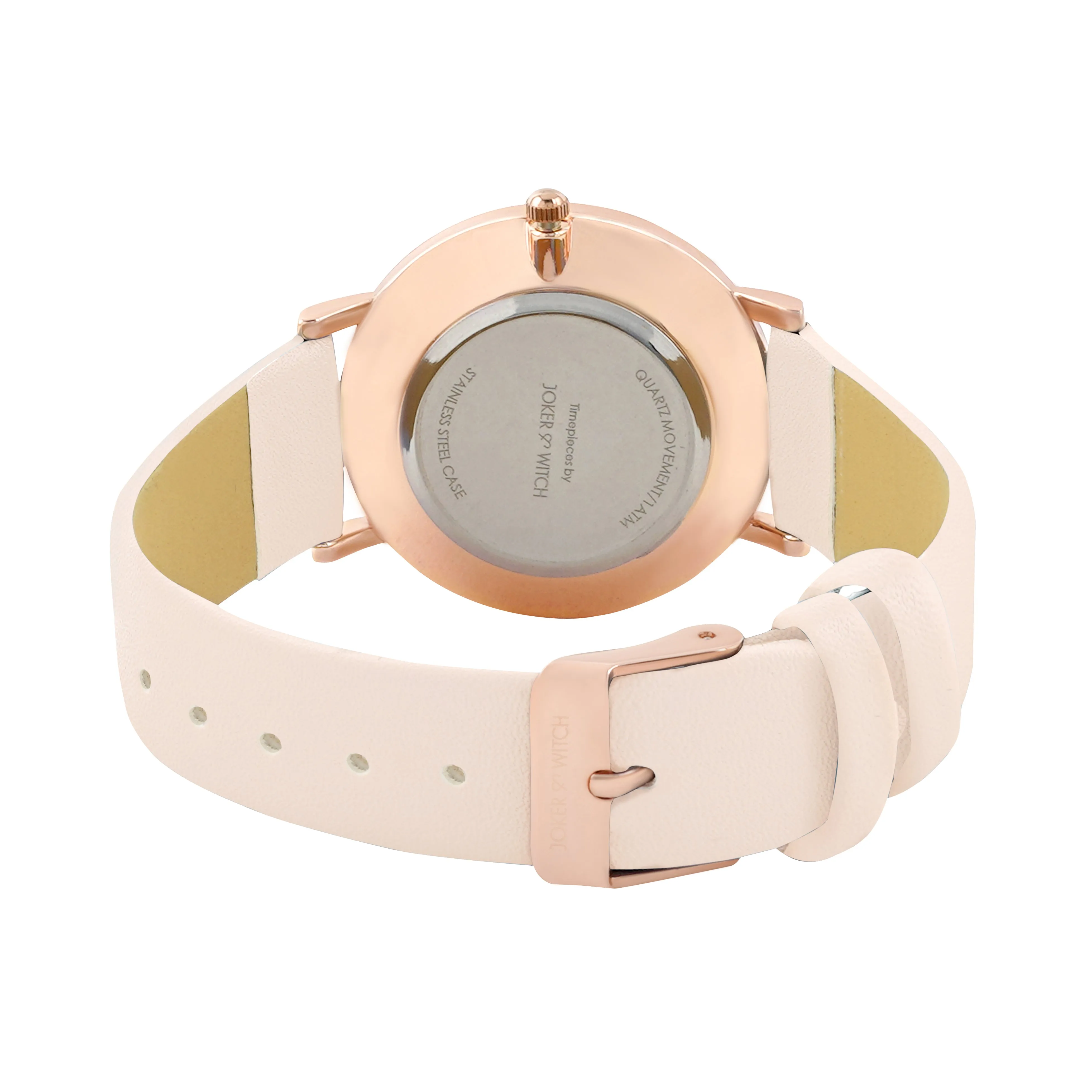 Summer Wave Beige PU Strap Watch