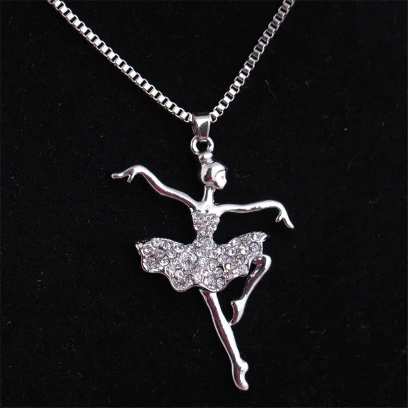 The Crystal Ballerina Pendant Necklace