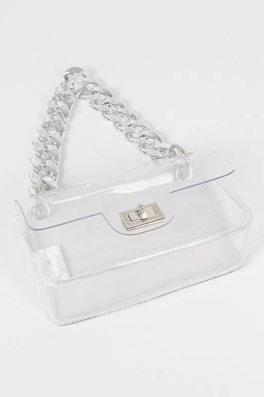 The ‘Stevie Chain Clear Bag’