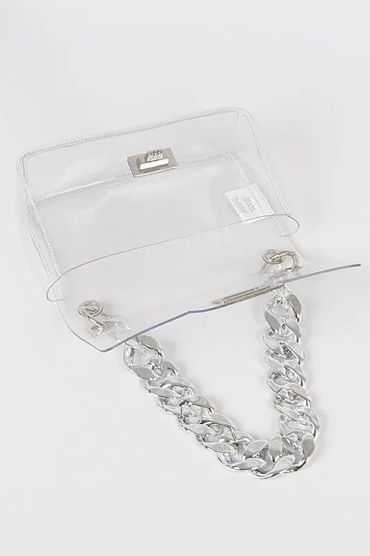 The ‘Stevie Chain Clear Bag’