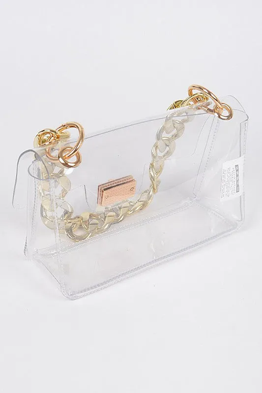 The ‘Stevie Chain Clear Bag’