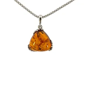 Triangle Amber Pendant