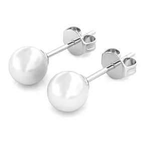 Vivienne “Brave” 18k Gold Plated Pearl Stud Earrings