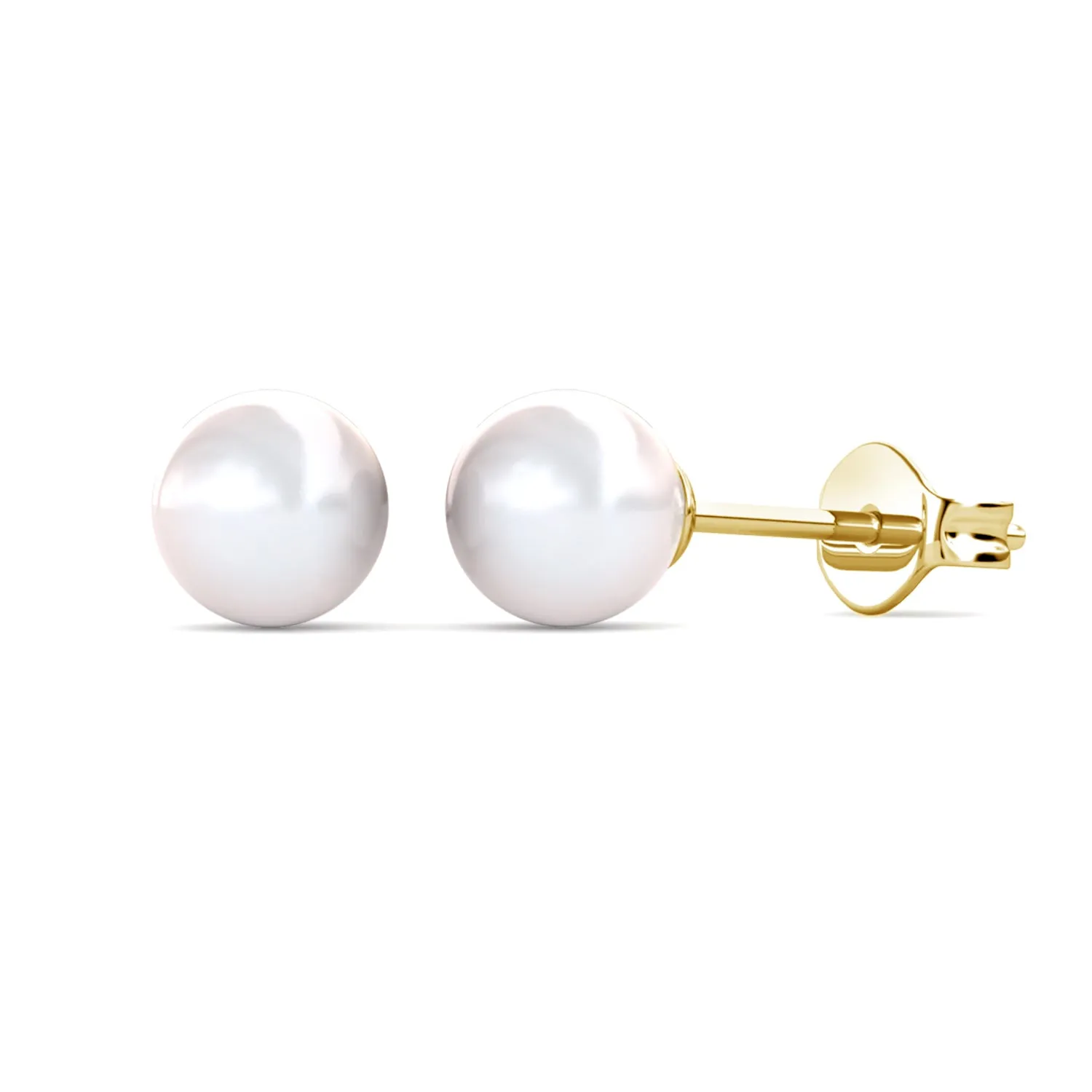 Vivienne “Brave” 18k Gold Plated Pearl Stud Earrings