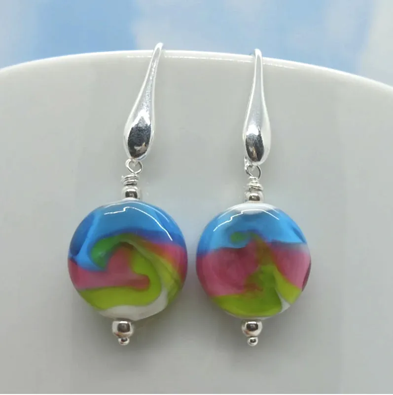 watercolour earrings