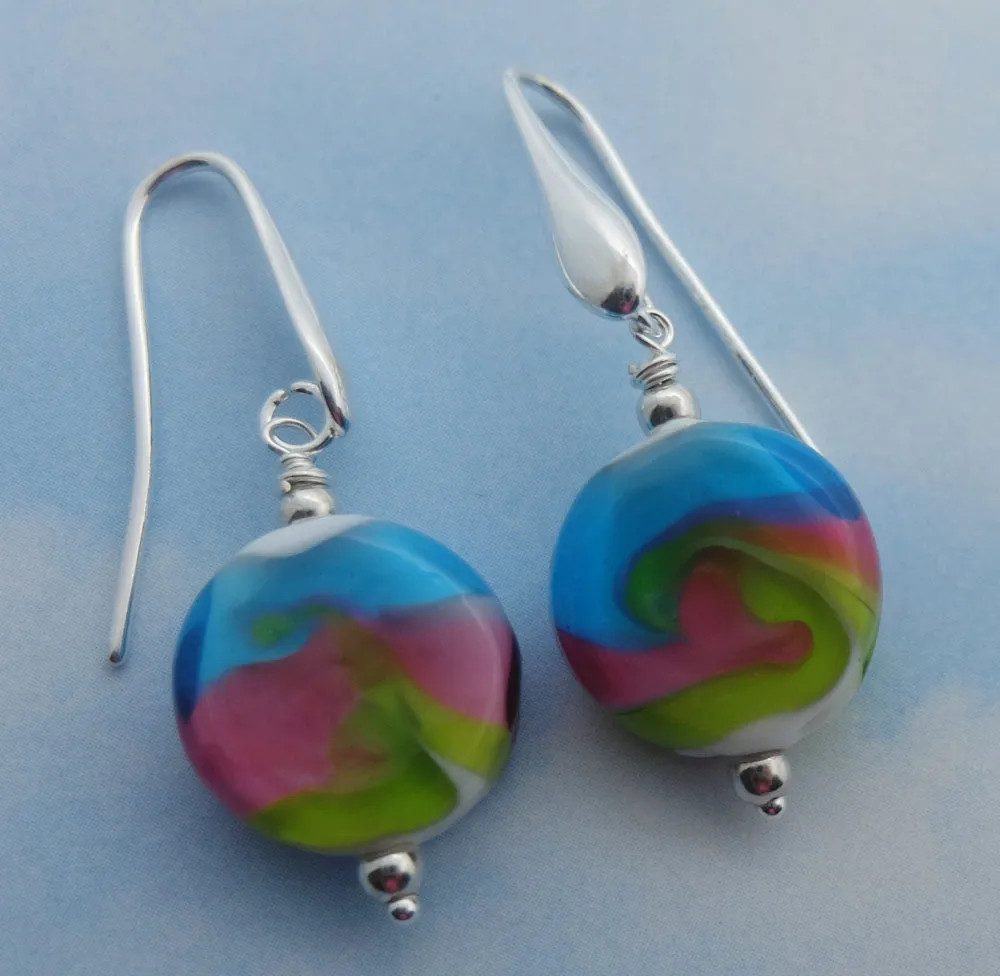 watercolour earrings