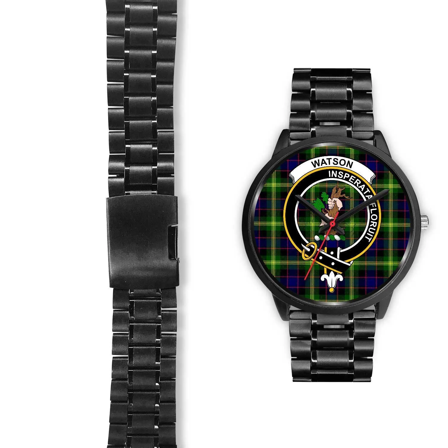 Watson Modern Clan Badge Tartan Black Watch