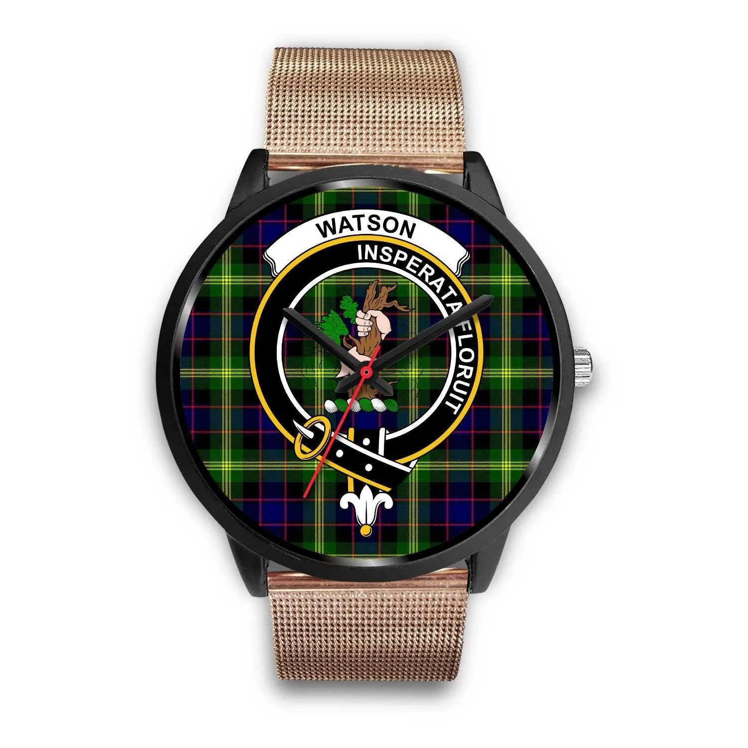 Watson Modern Clan Badge Tartan Black Watch